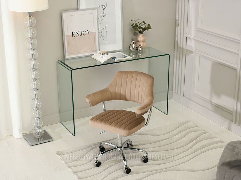 Židle Merylyn (béžová + chromová)