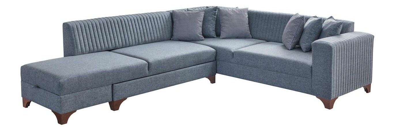 Rohová sedačka Westy (šedá) (L)