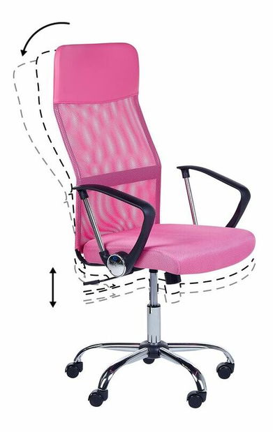 Kancelářská židle Desige (růžová)