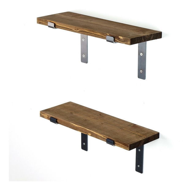 Set 2ks. polic Dupone 15 (ořech + černá)