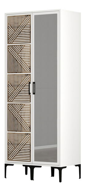 Šatní skříň Kiara PR (bílá)