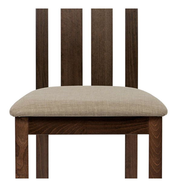 Jídelní židle Aboga (ořech + béžová)