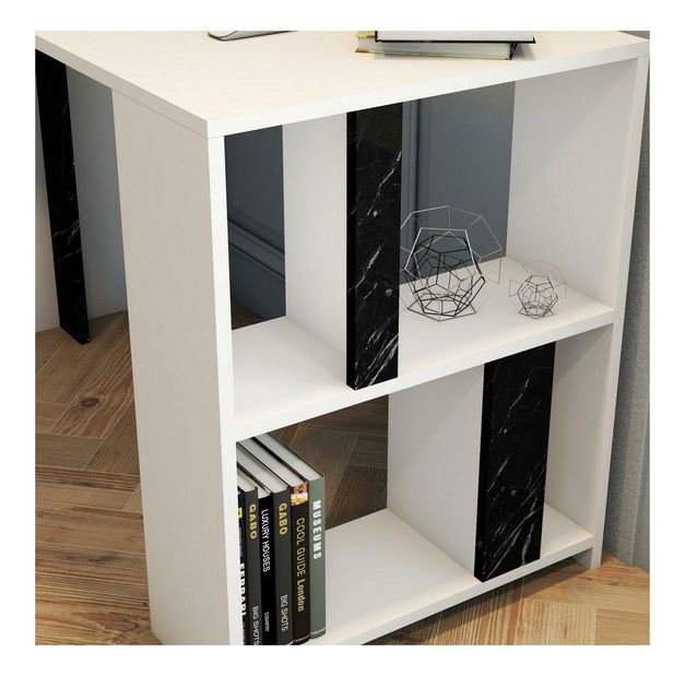 PC stolek Limba (bílá + černá)