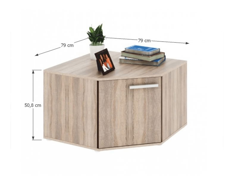 Rohová skříňka Gleo Typ 14