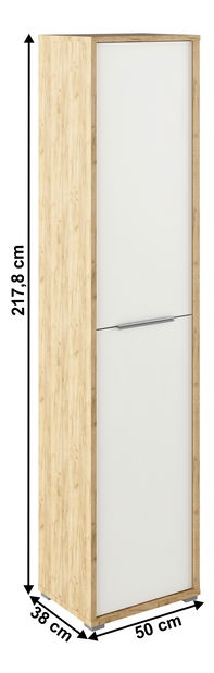 Policová skriňa Rumia 06 (dub artisan + biela) *výprodej