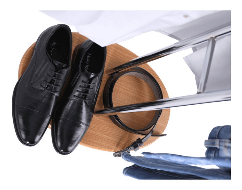 Věšák Elon (chrom + buk)