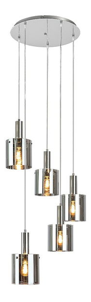 Závěsné svítidlo Gratonit 5251 (chromová + dymové sklo)