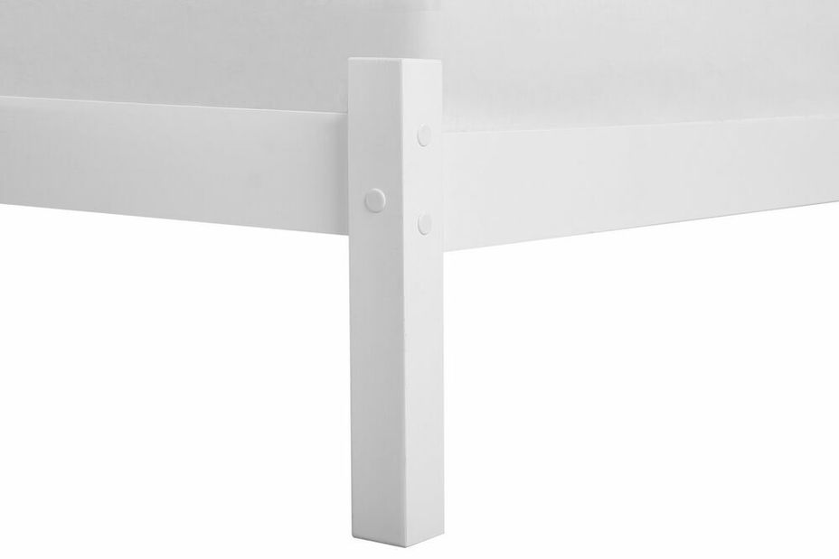 Manželská postel 160 cm FLORIS (s roštem) (bílá)