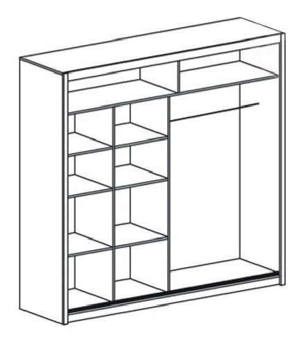 Šatní skříň Genewa 6