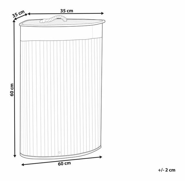 Koš na prádlo Matza (tmavé dřevo)