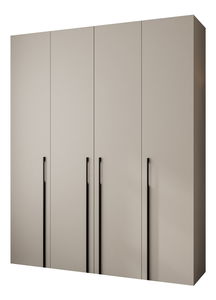 Šatní skříň 200 cm Carmela 40-3 (kašmír + černá)