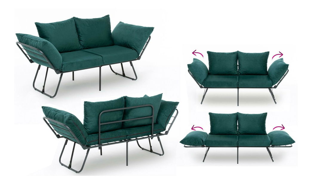 Pohovka dvousedačka Verve 2 (petrolejová)