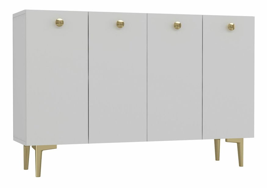 Skříňka Betia (antracit + bílá)