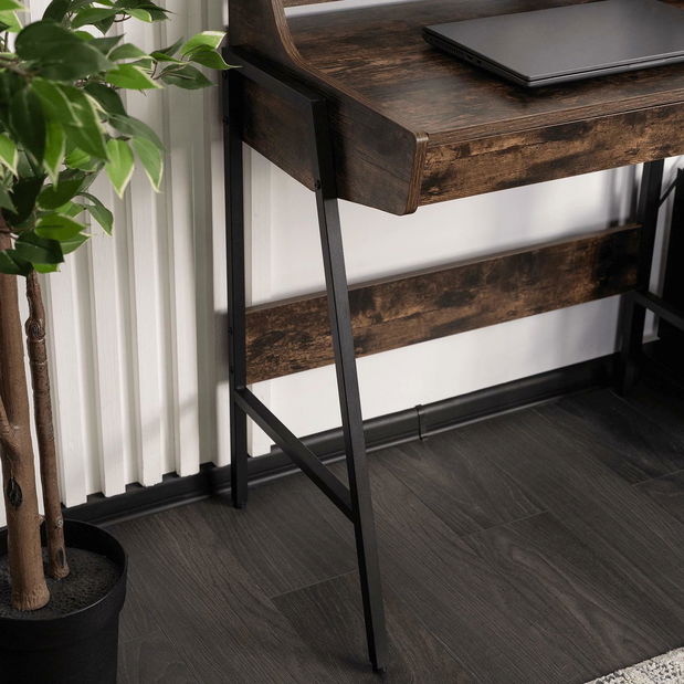 Psací stolek Propulsor (dub rustikal + černá)