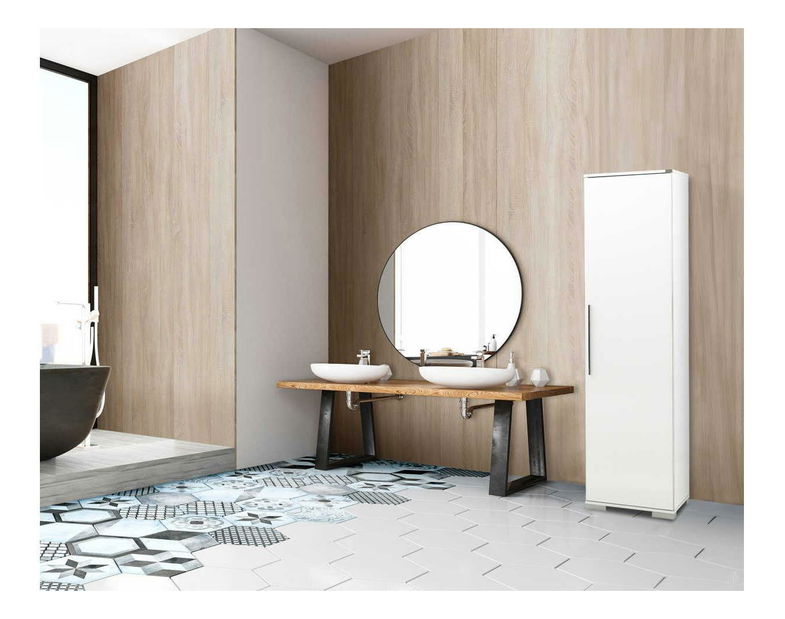 Policová skříň Aderyn (bílá)