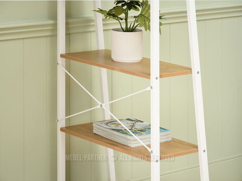 Regál Jeans (dub + bílá)