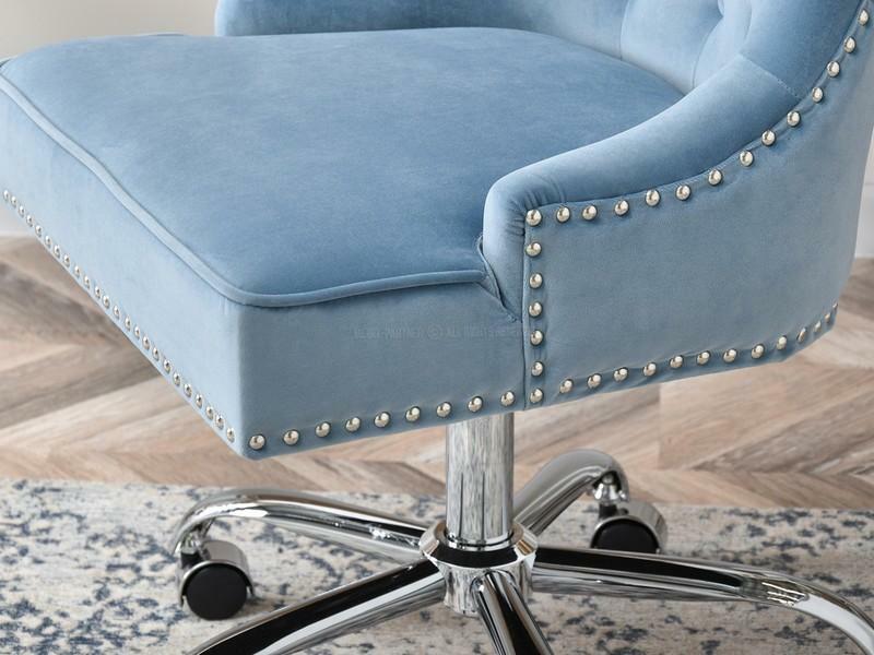 Židle Sonia (modrá + chromová)