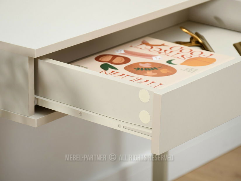 PC stolek Ludra (krémová)