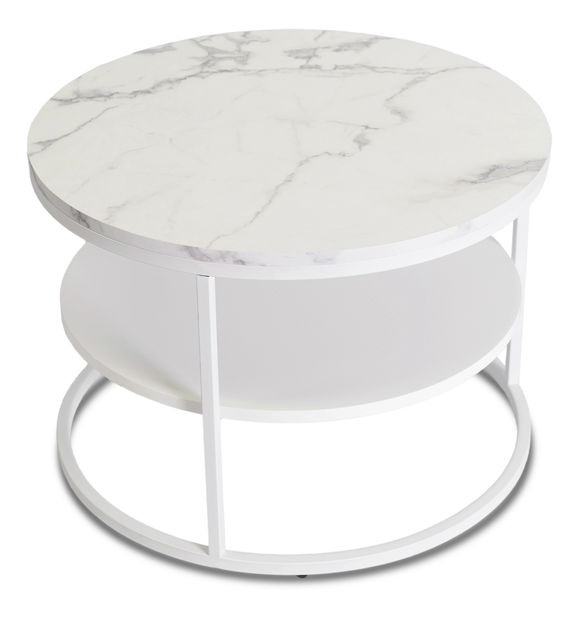 Konferenční stolek Blanquendo (mramor bílý)