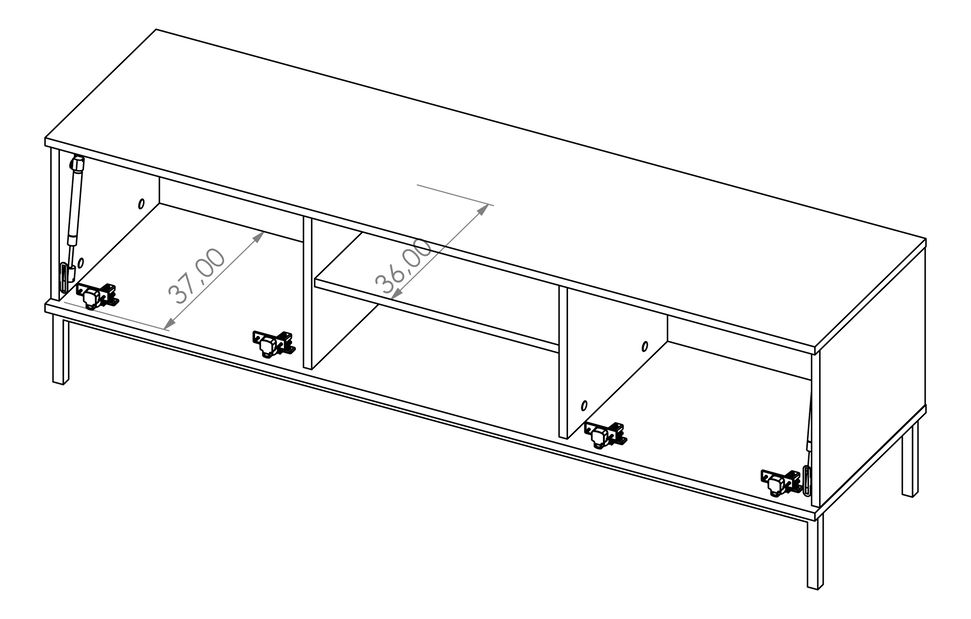 Tv stolek Quebec 2D (hikora)