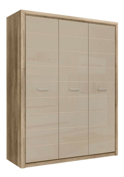 Šatní skříň BRW Koen 2 SZF3D (dub canyon monument + sivopieskový lesk)