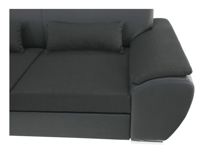 Rohová sedací souprava Emma (černá) (L)