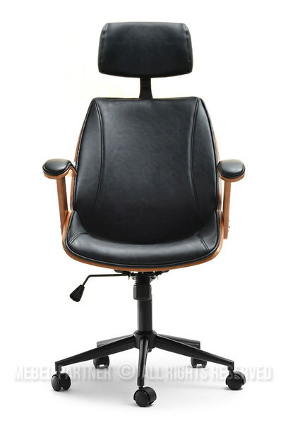 Křeslo Franc (ořech tmavý + černá)