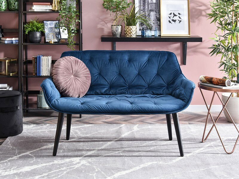 Pohovka Igor (námořická modrá + černá)