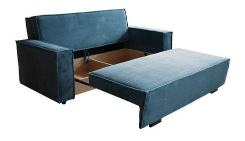 Rozkládací pohovka Carivia Star IV (hořčičná) (s úl. prostorem)