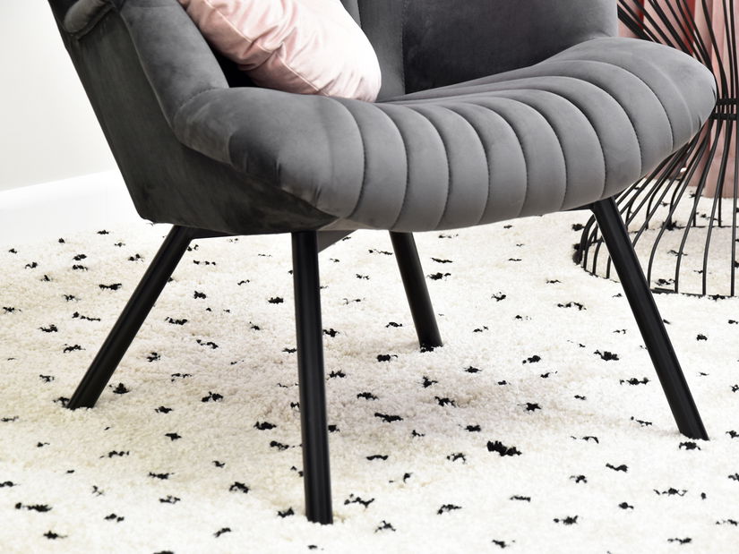 Relaxační křeslo Lanzaris (grafitová + černá)