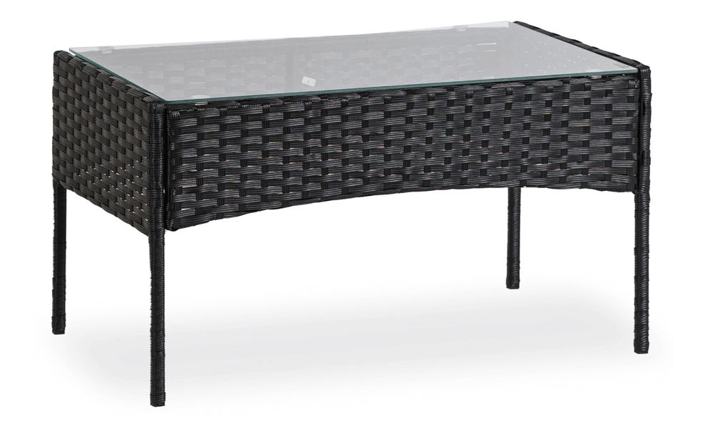 Zahradní set Manta (černá + béžová) (pro 4 osoby)