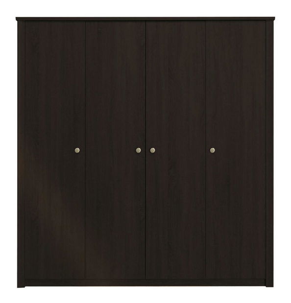 Šatní skříň Fintona F4 (čokoládová)