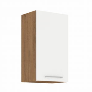 Horní kuchyňská skříňka 40 G-72 1F Velaga (lesk bílý + dub lancelot)
