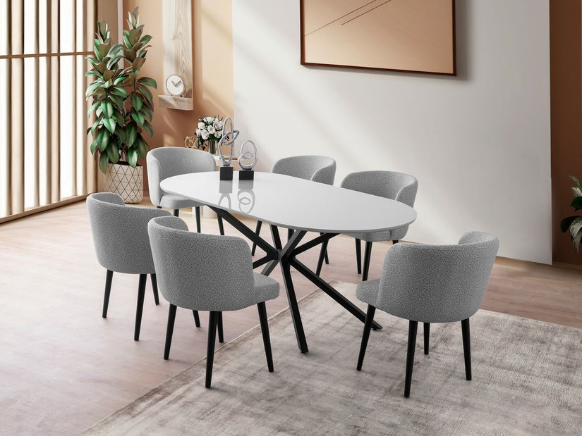 Jídelní stůl Aurrente (světle šedá)