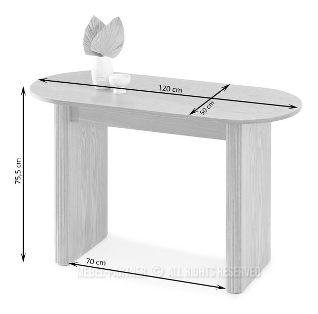 Konzolový stolek Agawes (ořech)