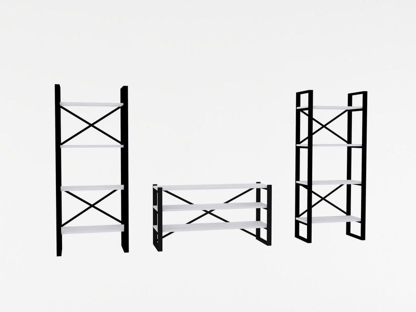 Obývací stěna Nadaso (bílá)