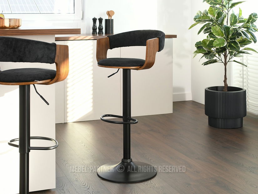 Židle Hoch (ořech tmavý + černá)