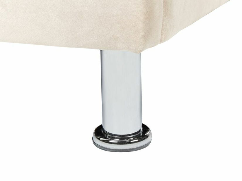 Jednolůžková postel 200 x 90 cm Metty (béžová) (s roštem) (s úl. prostorem)