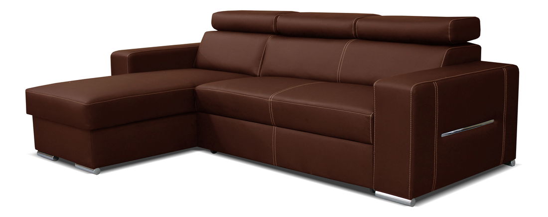 Rohová sedací souprava Aris L+2F (hnědá) (L)