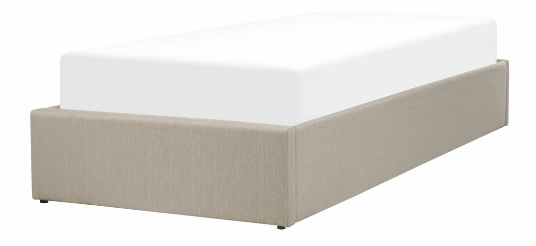 Dětská postel 90 cm DIJON (s roštem a úl. prostorem) (béžová)