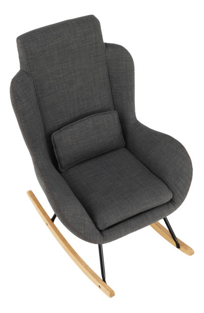 Relaxační houpací křeslo Harper (šedá)