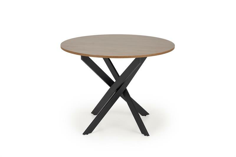 Jídelní stůl Edgaro 2 (bílý mramor + černá) (pro 4 osoby)