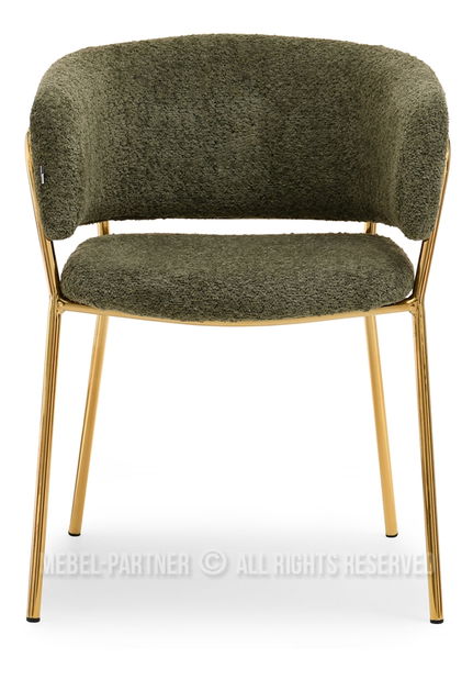 Židle Sorento (zelená + zlatá)