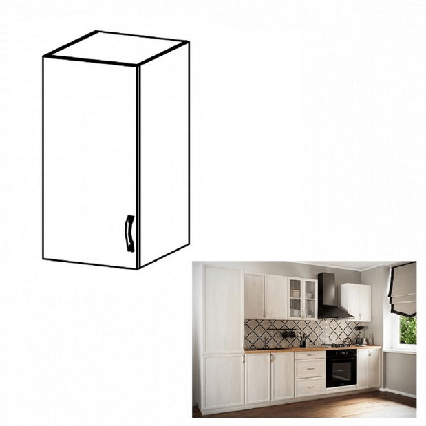 Horní kuchyňská skříňka G30L Sillina (sosna andersen)