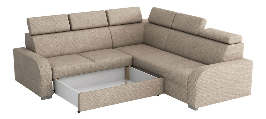 Rohová sedačka Lyseri 2rR2p (tmavě šedá) (s úl. prostorem)