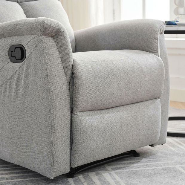 Polohovací křeslo Temor (světle šedá)