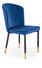 Jídelní židle Krakury (tmavě modrá + černá + zlatá)