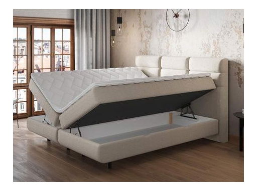 Manželská postel 180 cm Cereales (světlobéžová)