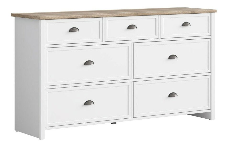 Komoda BRW Cannet KOM7S (bílá)