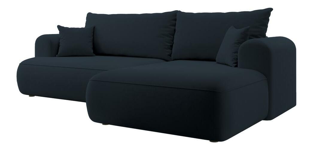 Rohová sedací souprava Olivo I (P) (modrá + černá)